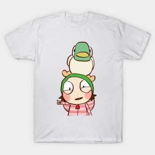 happy sarah and duck / children's cartoon T-Shirt